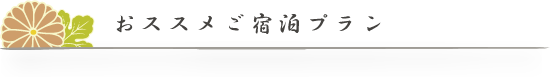 おススメご宿泊プラン