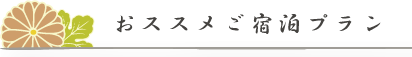 おススメご宿泊プラン